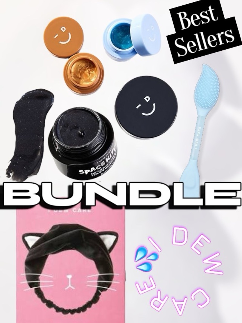 I DEW CARE MEGA BUNDLE ASTROKITTEN SET 2 in 1 Silicone Brush